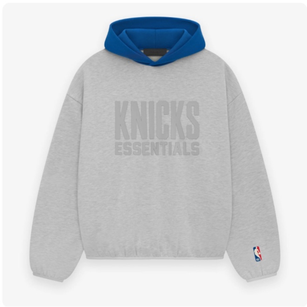 Fear of God Gray and Blue Hoodie